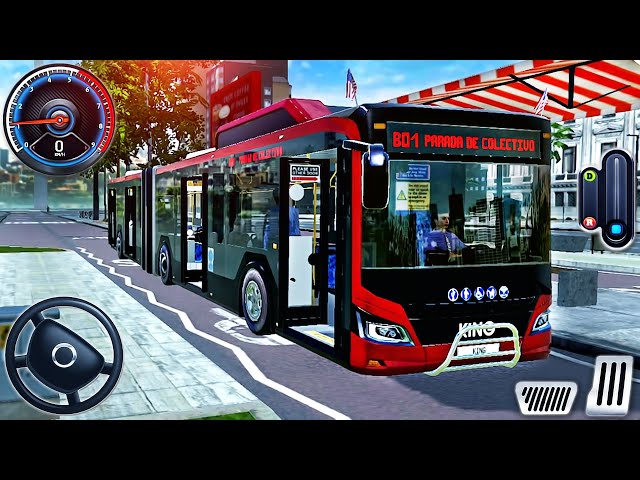Coach Articulated Bus Realistic Driving - New Bus in City Multiplayer EVO - Android GamePlay #10