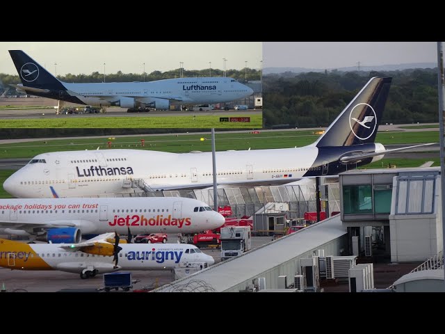 RARE DIVERSION! - LUFTHANSA B747-400 (D-ABVY) AT MANCHESTER AIRPORT (MAN/EGCC), 26/09/26 ✈️