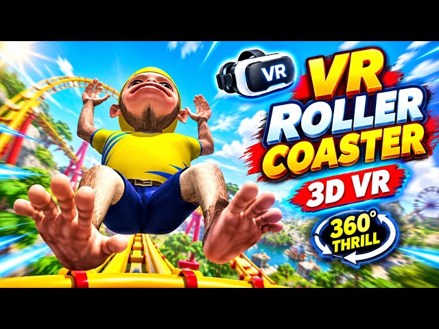 Roller Coaster VR Video | 3D VR Experience | Extreme 360° Ride | Feel the Thrill