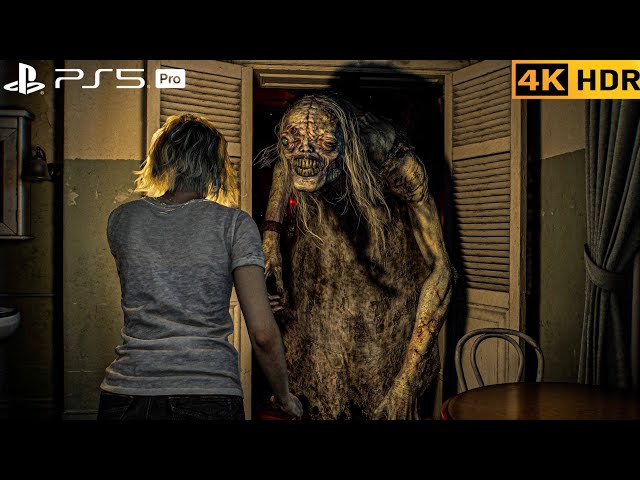 (PS5 PRO) Resident Evil Requiem Grace Vs Zombies | 4K HDR |
