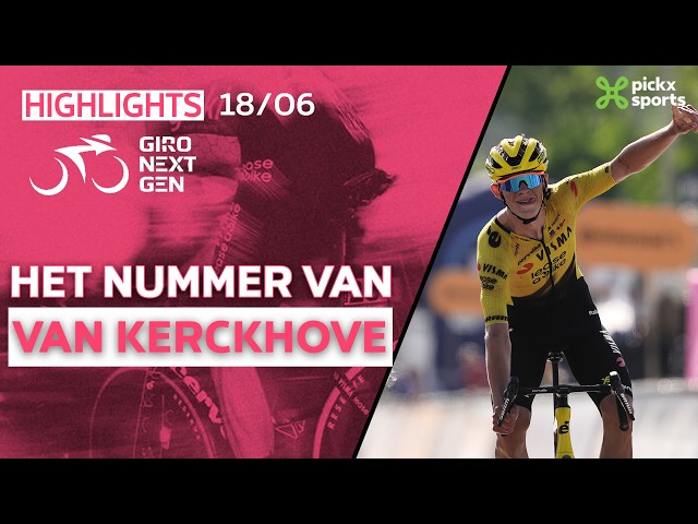 Giro Next Gen: een waanzinnige rit voor Van Kerckhove, die als baas wint in Bacoli 🤩🔥