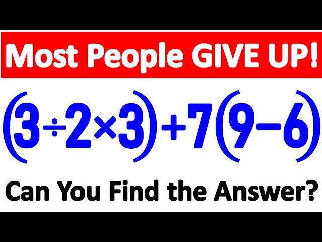 🤯 This Tricky Math Calculation Fools Almost Everyone! Can You Solve It?