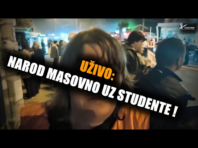 Uživo: Narod izašao na ulice - masovno uz studente