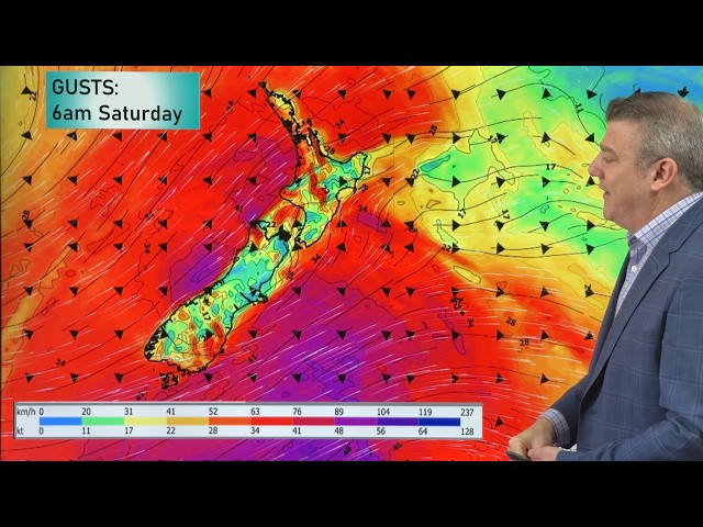 NZ: Thursday's cold front, then more westerlies on way