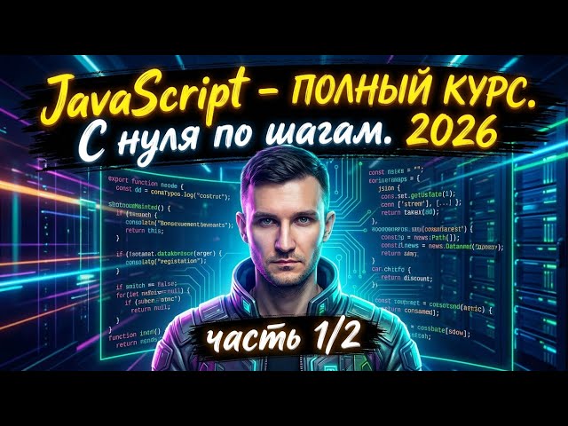 JavaScript - Полный Курс по JS для начинающих, с Нуля по шагам. 1/2