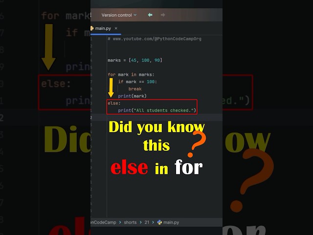 Python Shorts | For Loop Has a Secret — Here It Is! #coding #python #coding