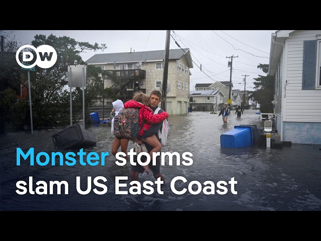 100,000 without power as Nor’easter sweeps US East Coast | DW News