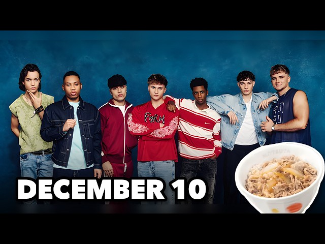 UK Boy Band's First-Ever Matsuya Experience in Japan! [Beef Bowl] [December 10]