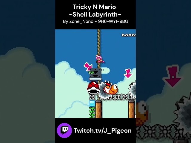 [SMM2] Tricky N Mario ~Shell Labyrinth~  by Zone_Nono  #smm2