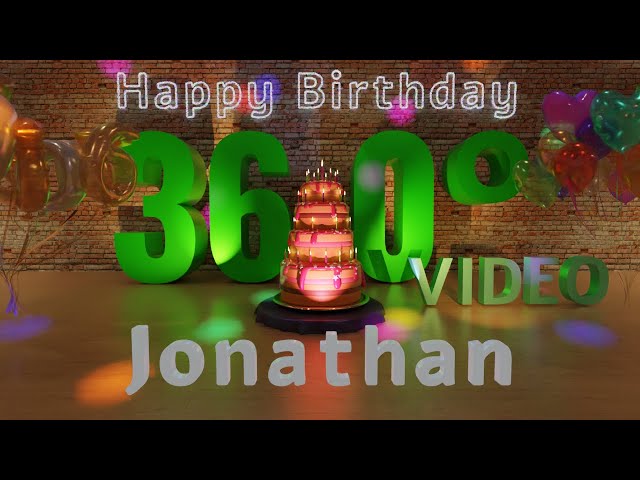 🎉 Jonathan's 360° Interactive Happy Birthday Party - Rotate Your Phone! 🎈 [EN]
