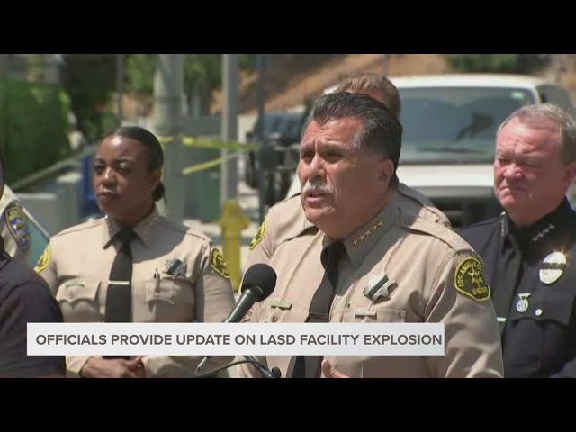 Officials give update on 3 LASD deputies killed in explosion at training facility