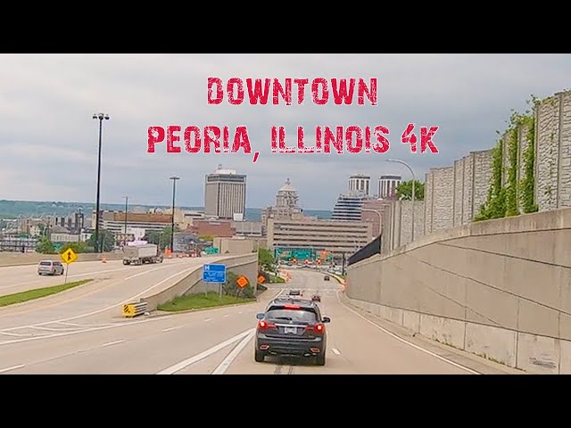 Illinois' 2nd Largest Urban Area: Downtown Peoria, Illinois 4K.