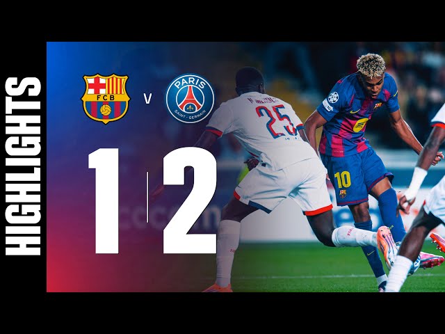 HIGHLIGHTS | FC BARCELONA 1 vs 2 PSG | UEFA CHAMPIONS LEAGUE 🔵🔴