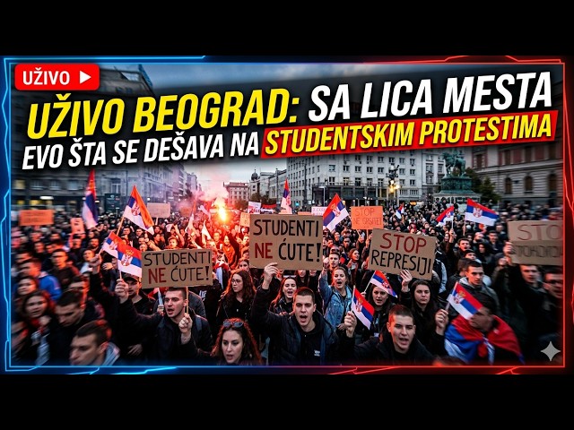 Uživo Beograd: Sa lica measta - evo šta se dešava na sudentskim protestima