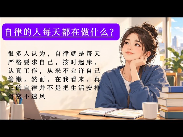 Learn Chinese: What Do Self-Disciplined People Do Every Day? | 自律的人每天都在做什么？