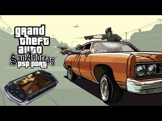 Full Gta San Andreas running on real psp - first mission gameplay (by Sandstone) 