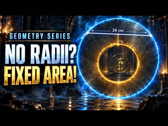 Geometry Series | No Radii Given—How I Proved the Ring Area Is Fixed!