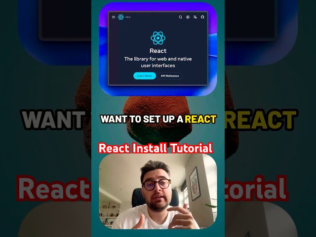 React installation tutorial (Fast tutorial)