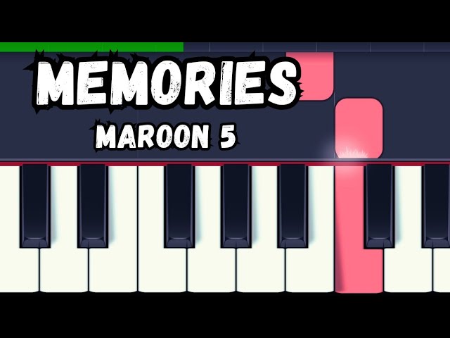 Maroon 5 - Memories | Slow & Easy Piano Tutorial For Beginners 