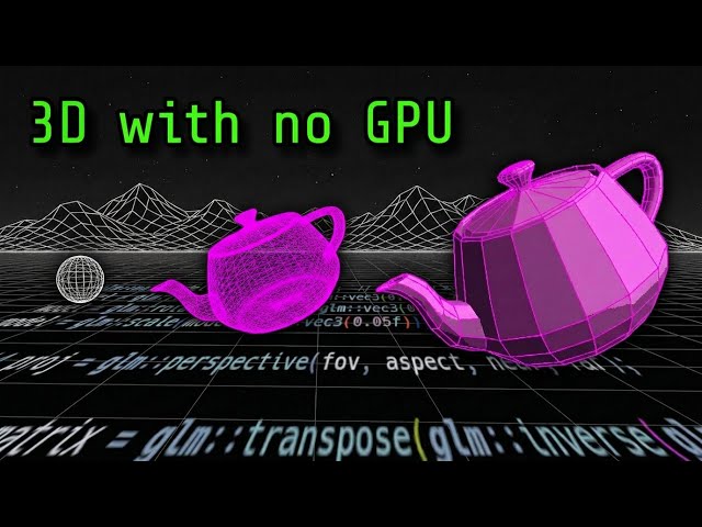 3D Graphics Without OpenGL or DirectX?