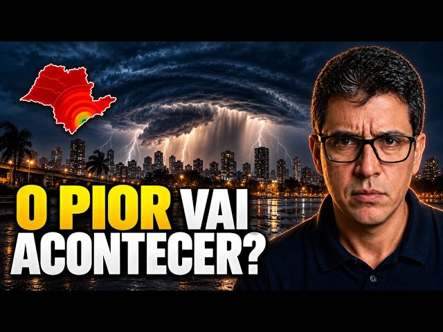Urgent! Severe Storm Forecast for the Coming Hours, with Cyclone and Cold Front - São Paulo