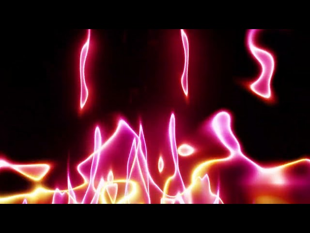 Blazing Neon Flame – Abstract Fire Energy Visuals - Calming Looping Background Video 4k