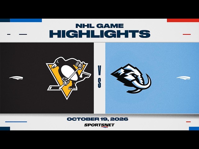 NHL Highlights | Penguins vs. Mammoth - October 19, 2026