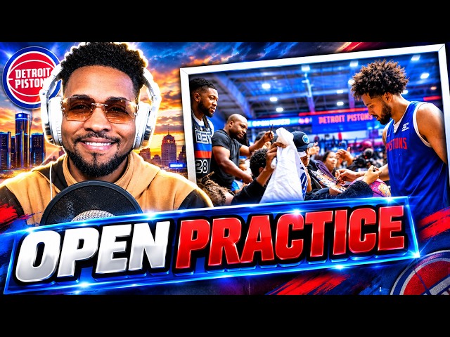 Everything You Need to Know From #Pistons Open Practice! 🔵🔴 | #NBA