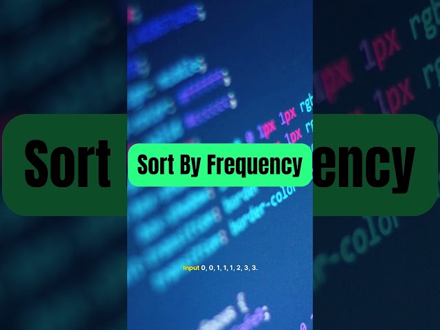 Frequency Sort in 30 Seconds ⚡ JavaScript Interview Trick #shorts #viral #trending #js