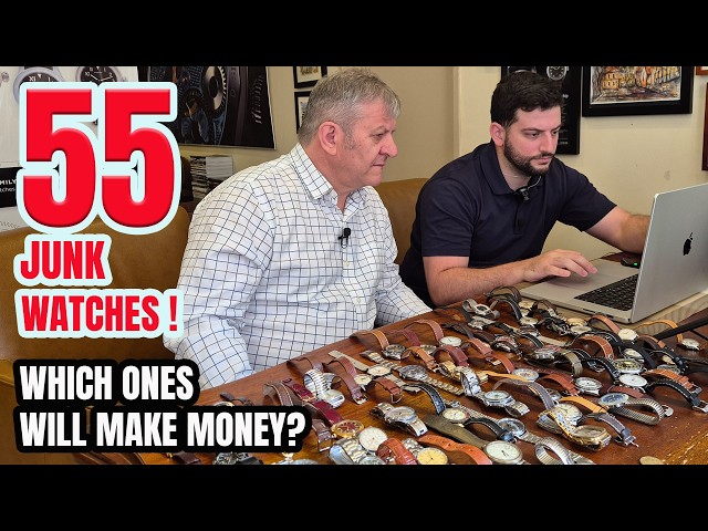 55 WATCHES. 2 Master Watchmakers. 1 WINNER! | Turning Watch JUNK Into Treasure – Part 1