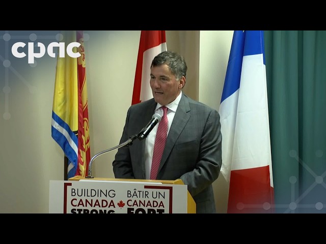 Minister LeBlanc and Premier Holt make an infrastructure announcement in Moncton