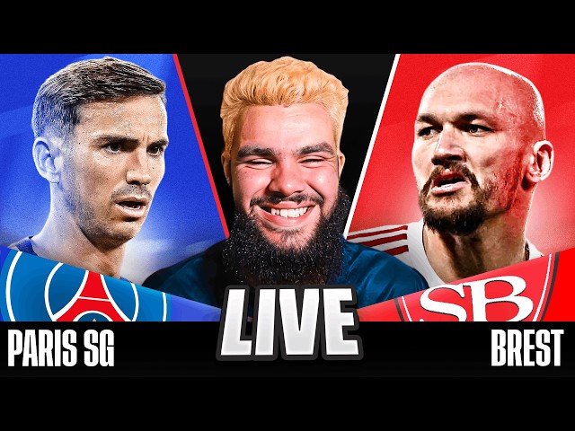 🔴PSG 1-0 Brest • Ligue 1 [LIVE WATCH ALONG]