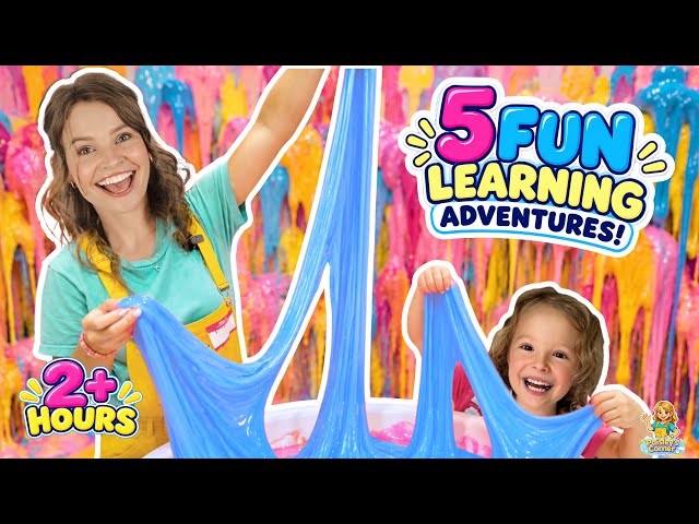 Silly Miss Lily Visits Slime Museum, Aquarium, Science, & More | Fun Learning Kids Videos