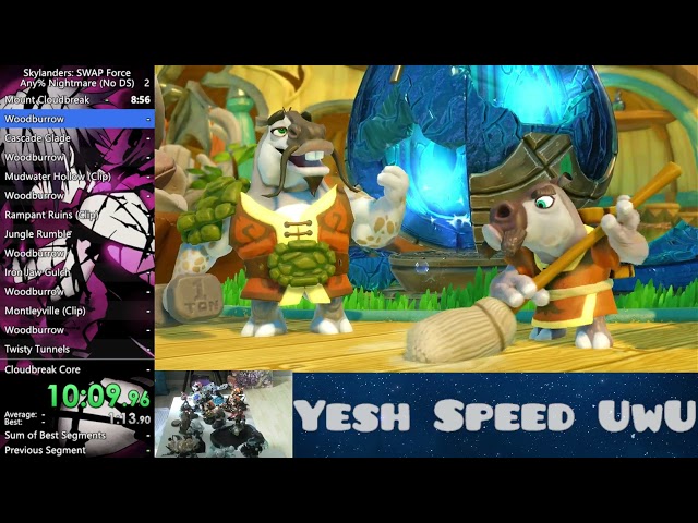 (World Record) Skylanders SWAP Force | Any% Nightmare Speedrun | JensJ56
