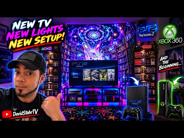 Building My DREAM Retro Gaming Room! 🎮 PS2 + Xbox 360 Setup Begins!