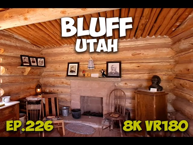Ep.226 Bluff Utah – Fort Bluff as a Strategic High Ground Rather Than Built Fort 8K VR180 3D Travel