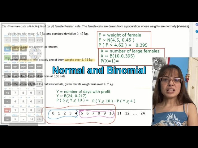 [IB Math] Normal and Binomial distribution questions - AA and AI SL