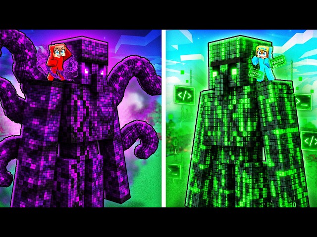 DARK vs HACKER GOLEM in Minecraft..
