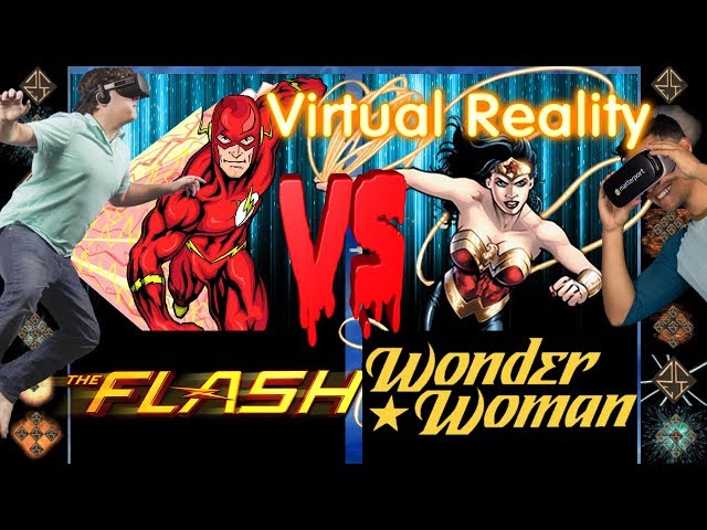 360° Virtual Reality the Flash (DC Comics) vs Wonder Woman (DC Comics) - Ultimate Mugen Fight 2017