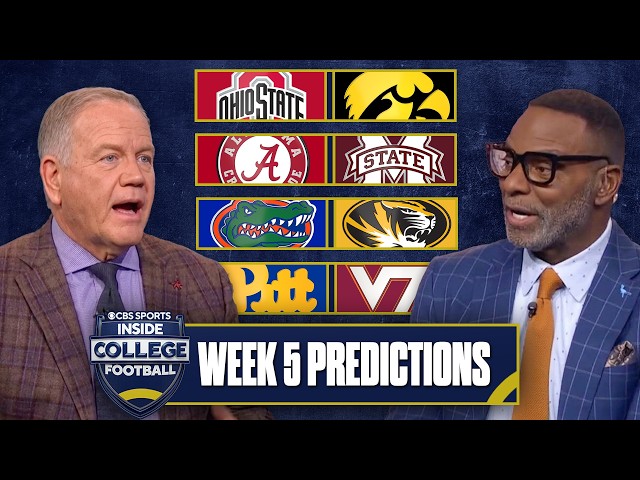 2026 Week 5 CFB Picks & Predictions: Ohio State at Iowa, Alabama at Mississippi State & MORE