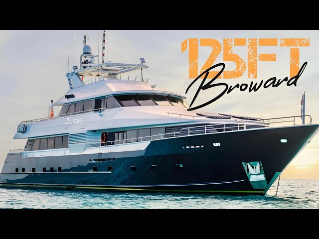 INSIDE the 125ft Broward Trideck ~ Ultimate Luxury Yacht Tour!