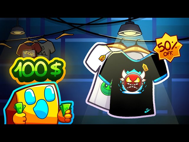 I SPENT 100$ on The WEIRDEST Geometry Dash MERCH