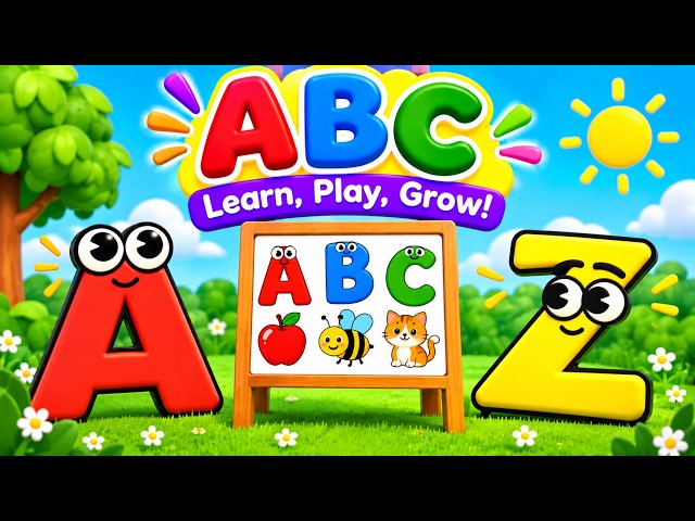 Learn A to Z | ABC Alphabet Song For Kids | Preschool/Kindergarten Letter Sounds & Pronunciation