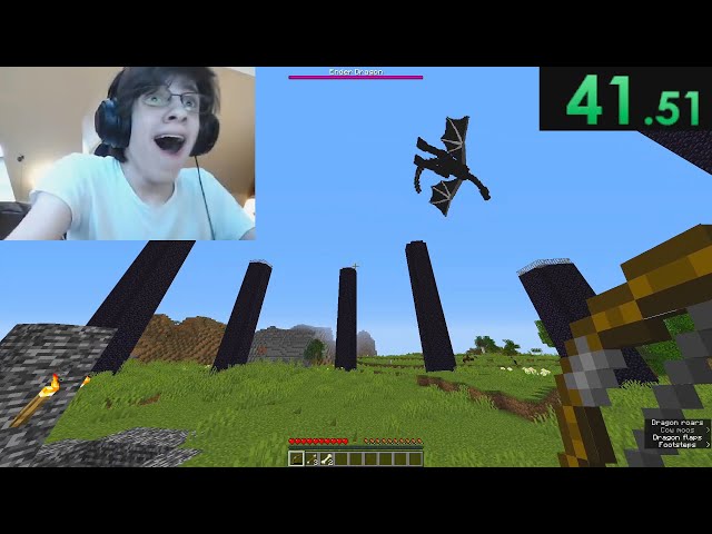 Minecraft Speedrun [00:58] (WORLD RECORD)