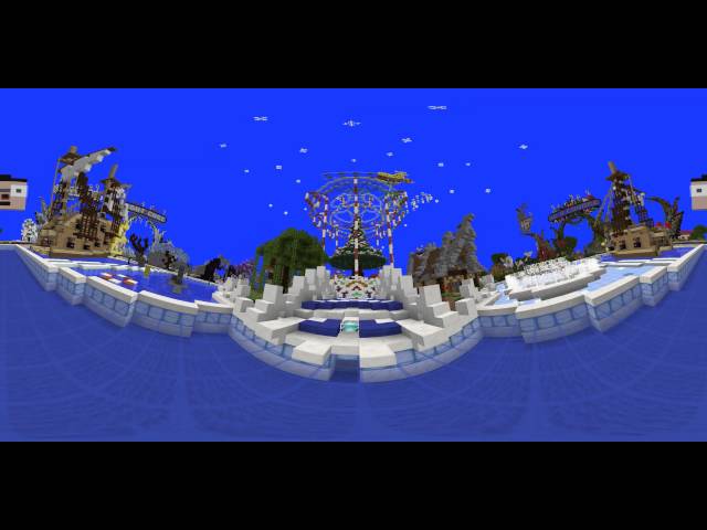 test vidéo en 360° Minecraft serveur fantabobworld