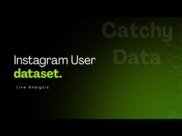 Data Analytics #LIVE Coding