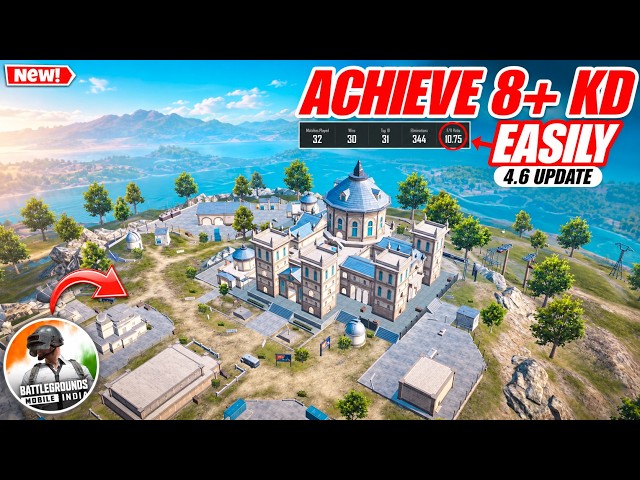 How To Get 8+ KD/FD In BGMI 4.6 Update😍| Safe Locations | Free Finish Tricks | Game Sense Tips!