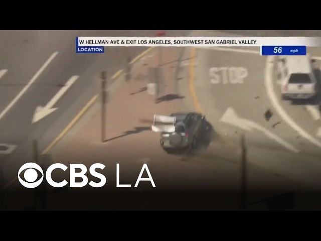 CHP pursuit of stolen car ends in crash