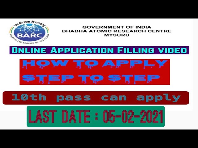 barc recruitment 2021 apply online || how to apply barc recruitment || barc apply online 2021