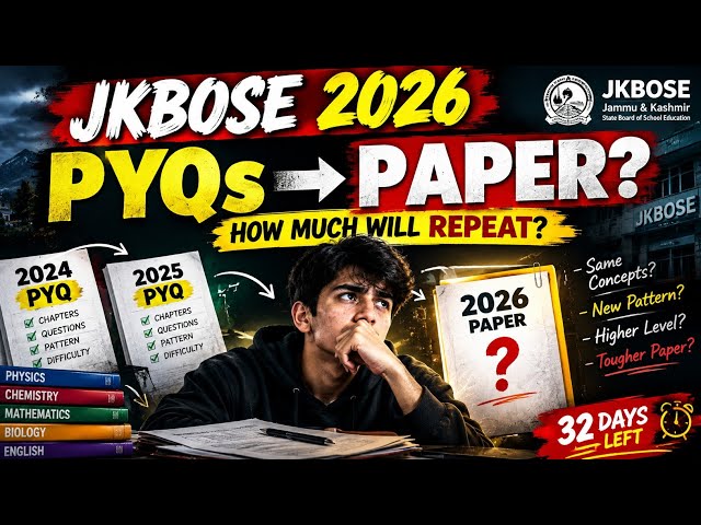 JKBOSE 2026 PYQs → PAPER? 😱 How Much Will Repeat? | 2024 vs 2025 Analysis